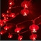Amants01 33ft10M 80 LED Red Lanterns String Lights Battery Operated Fairy String Lights Wedding Chinese New YearSpring FestivalParty DecorationChristmas