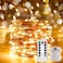 Ariceleo 1 Pack 164 Ft Battery Operated Outdoor String Lights with Remote Timer LED Warm White Fairy Lights Waterproof Twinkle Lights for Bedroom Dorm Mason Jar Wedding Party Christmas