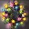Awinking 50 LED Egg Easter Lights for Easter Decorations Battery Operated Easter String Lights for Easter Garland Spring Wreath Decor Mini Lighted Eggs for Home Classroom Hunt Party Mantle Decor