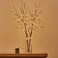 Birchlitland Lighted Brown Branches 32IN 100 LED with Timer Battery Operated Artificial Tree Branch with WarmWillow Branch Lights for Home Bedroom Fireplace Christmas Holiday Decoration