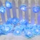 Gee Hut Birthday Decorations Rose Lights Wedding Decor Flower Fairy Lights Valentines Mothers Day Anniversary Proposal Birthday Party Decorations String Light 147FT 30LED Battery Operated Blue