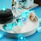 BOHON Natural Fluorite String Lights Battery Operated with Remote Sea Glass Raw Stones Decorative Lights 65ft 20 LEDs for Bedroom Party Indoor Christmas Wedding Decor
