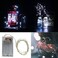 BXROIU 2 x 50LEDs Fairy Lights Battery Operated Silver Wire 2 Mode 164Ft Chains String Lights for Bedroom Christmas Party Decoration Cool White 164
