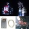 BXROIU 2 x 50LEDs Fairy Lights Battery Operated Silver Wire 2 Mode 164Ft Chains String Lights for Bedroom Christmas Party Decoration Cool White 164
