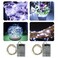 BXROIU 2 x 50LEDs Fairy Lights Battery Operated Silver Wire 2 Mode 164Ft Chains String Lights for Bedroom Christmas Party Decoration Cool White 164
