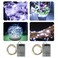 BXROIU 2 x20LEDs Fairy Lights Battery Operated Silver Wire 2 Mode Chains String Lights for Bedroom Christmas Party Decoration Cool White 66