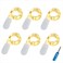 BXROIU Fairy Lights CR2032 Battery Operated66Ft2Meter 20 LEDs Micro Silver Wire String Lights for Bedroom Christmas Party Wedding Decoration Warm White 6 Pack