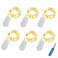BXROIU Fairy Lights CR2032 Battery Operated66Ft2Meter 20 LEDs Micro Silver Wire String Lights for Bedroom Christmas Party Wedding Decoration Warm White 6 Pack