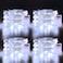 echosari Christmas Fairy Lights Battery Operated 4 Pack 164Ft 50 LEDs Silver Copper Wire Twinkle Lights with 2 Lighting Modes for Bedroom Indoor Outdoor WeddingYard Decoration Cool White