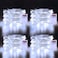echosari Christmas Fairy Lights Battery Operated 4 Pack 164Ft 50 LEDs Silver Copper Wire Twinkle Lights with 2 Lighting Modes for Bedroom Indoor Outdoor WeddingYard Decoration Cool White