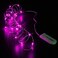 CYLAPEX 6 Pack Fairy Lights Battery Operated 7ft 20 LED Mini String Lights Silver Wire Firefly Starry Moon Lights for Halloween Wedding Mason Jars Party Christmas Centerpiece Table Decorations Pink