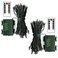 echosari 2 Pack Battery Operated Christmas Lights 16ft Green Wire 50 LED Fairy String Light with Remote Timer 8 Modes Dimmable for Indoor Outdoor Xmas Tree Wedding Party Decor Cool White