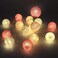 Gardeningwill 3M10Ft 30 Pink White Ball LED Xmas Wedding Battery Operated String Fairy Light