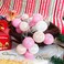Gardeningwill 3M10Ft 30 Pink White Ball LED Xmas Wedding Battery Operated String Fairy Light