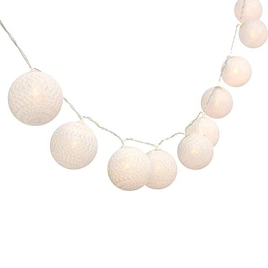 Gardeningwill 3M10Ft 30 Warm White Ball LED Xmas Wedding Battery Operated String Fairy Light