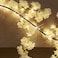 Hairui Cherry Blossom 96 LED Fairy Lights 6FT Garland White Battery Operated with Timer for IndoorOutdoor Decor
