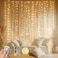 HOLITS Fairy Curtain Lights Upgraded TangleFree Warm White USB Plug in 8 Modes String Hanging Lights with Remote for Christmas Bedroom Indoor Outdoor Weddings Party 66FTx66FT