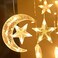 Homeleo Ramadan Decorations for Home138 LED Upgraded Extra Large Star Moon Curtain Lights for Kids Bedroom DecorUSB Powered 8 Modes Remote LED Fairy Lights for Ramadan Window Wedding Christmas Decor