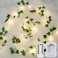 JMEXSUSS 33Ft Vines with Lights Battery Operated 100 LED Ivy Vines with Fairy Lights Leaf with Remote for Bedroom Wall Classroom Dorm Wedding Birthday Party DecorWarm White