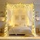 JMEXSUSS 33Ft Vines with Lights Battery Operated 100 LED Ivy Vines with Fairy Lights Leaf with Remote for Bedroom Wall Classroom Dorm Wedding Birthday Party DecorWarm White