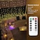 Lighting EVER LE Fairy Curtain Lights Battery Operated USB Plug in Remote 10 x 10 ft Hanging String Lights for Bedroom Wall 300 LED Indoor Outdoor Twinkle Lights for Wedding Party Backdrop Tent Patio