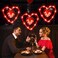 LOLStar 3 Pack Valentines Day Window Lights Decor with Timer Battery Operated Red HeartShaped Window Decorations Silhouette Sucker LED Lamp Slow Fade Mode Hanging Lights for 2026 Holiday Indoor Home
