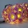 Lxcom Lighting Plumeria Flower String Lights 20LED String Light Hawaiian Foam Artificial Plumeria Flower Battery Powered Fairy Starry Lights for Christmas Party Home Wedding BeachPink