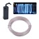 lychee EL Wire Neon Glowing Strobing Electroluminescent Light El Wire wBattery Pack for Parties Halloween Decoration White 9ft