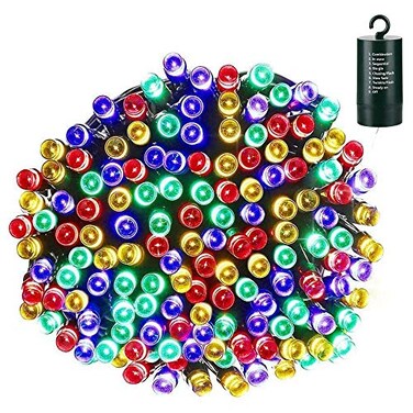 LYHOPE Lyhope Battery Christmas Lights Indoor Outdoor 72ft 200 LED Battery Operated String Lights with 8 Modes Waterproof Christmas Tree Light Fairy Twinkle Light for Home Yard Holiday Decor MultiColo