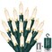 MASHANG Christmas Light Set 100 LED Clear Mini Lights String Outdoor Waterproof Battery Operated String Lights with Timer and Remote for Christmas Tree Wedding Wreath Holiday Party 395ft