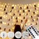 Microwear 33Ft Photo Clip String LightsUSB or Battery Powered8 Modes 100 LED 10M Hanging String Fairy Lights with RemoteDecoration for Bedroom Christmas Wedding Dcor