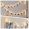 Microwear 33Ft Photo Clip String LightsUSB or Battery Powered8 Modes 100 LED 10M Hanging String Fairy Lights with RemoteDecoration for Bedroom Christmas Wedding Dcor