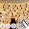 Microwear 33Ft Photo Clip String LightsUSB or Battery Powered8 Modes 100 LED 10M Hanging String Fairy Lights with RemoteDecoration for Bedroom Christmas Wedding Dcor