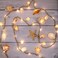MIYA LIFE Seashell Garland Ocean Light for Beach Decor 72FT 39LED Battery Operated Coastal Garland Magic Conch Shell Beach Decorations for Home Coconut Girl Room Decor