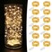 MUMUXI 12 Pack 72ft Fairy Lights Battery Operated String Lights 20 Mini LEDs for Centerpiece Table Decorations Wedding Party Bedroom Mason Jar Christmas Decor Warm White