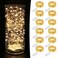 MUMUXI 12 Pack 72ft Fairy Lights Battery Operated String Lights 20 Mini LEDs for Centerpiece Table Decorations Wedding Party Bedroom Mason Jar Christmas Decor Warm White