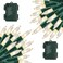 NEROSUN Warm White Battery Operated Christmas Lights 2 Pack Total 100LED 32FT Waterproof String Christmas Tree Lights with 8 Modes Xmas Decorations for Indoor Outdoor Yard Wedding Home Decor