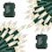 NEROSUN Warm White Battery Operated Christmas Lights 2 Pack Total 100LED 32FT Waterproof String Christmas Tree Lights with 8 Modes Xmas Decorations for Indoor Outdoor Yard Wedding Home Decor