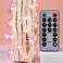 Silverstro Unicorn LED Lights for Bedroom Remote 30LEDs USB Battery Operated Cartoon Pink String Lights Home Summer Thanksgiving Holiday Decor