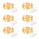 SINAMER 6 Pack Fairy Lights Battery Operated String Lights 7ft 20 Led Mini Lights Waterproof Silver Wire Starry for Mason Jars DIY Wedding Party Bedroom Christmas Warm White