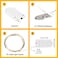 SINAMER 6 Pack Fairy Lights Battery Operated String Lights 7ft 20 Led Mini Lights Waterproof Silver Wire Starry for Mason Jars DIY Wedding Party Bedroom Christmas Warm White