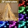 Solhice 40ft Color Changing Star String Lights for Bedroom 120 LEDs Indoor Hanging Fairy Lights USB Powered Starry Lights with Remote Bunk Bed Lights for Kids Room