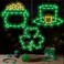 Veeydrut St Patricks Day Decorations Lights 3 Pack Green Shamrock Hat Gold Pot Window Lights Up St Patricks Day Decor Indoor 8 Light Modes Remote with Timer St Patricks Day Window Light for Door Yard