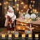 echosari Timer Fairy Lights Battery Operated 2 Pack 164Ft 50 LEDs Silver Copper Wire Twinkle String Lights with Timer 5 Lighting Modes for Christmas Bedroom Wedding Parties Holiday Decorations Warm Wh