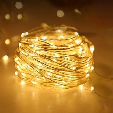 Kangheshun Timer Led Fairy Lights1 Pack Mini Battery Powered Silver Wire Starry Tiny String LightBattery Operated Micro Lights for BedroomChristmasPartiesWeddingCenterpieceDecoration 5m16ft Warm White