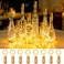 VOOKRY Wine Bottle Lights with Cork 20 LED 8 Pack Battery Operated Cork Fairy String Lights Waterproof Mini Copper Wire Bottle Lights for Jar DIY Party Wedding Gifts Bar Decoration Warm White