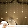 YOLIGHT Wishing Ball Curtain Lights 200 LED Window Curtain String Lights with Remote USB Battery Powered Twinkle Globe Fairy Lights for Wedding Party Bedroom Christmas Decoration Warm White