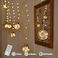 YOLIGHT Wishing Ball Curtain Lights 200 LED Window Curtain String Lights with Remote USB Battery Powered Twinkle Globe Fairy Lights for Wedding Party Bedroom Christmas Decoration Warm White