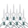 Novelty Lights Traditional Glitter Bubble Light Set 6 Feet 7 Bulbs Clear Liquid with Glitter and Clear Bases 5 Watt E12C7 Bulbs for Indoor Christmas Trees Nostalgic Holiday Home Decor