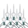 Novelty Lights Traditional Glitter Bubble Light Set 6 Feet 7 Bulbs Clear Liquid with Glitter and Clear Bases 5 Watt E12C7 Bulbs for Indoor Christmas Trees Nostalgic Holiday Home Decor